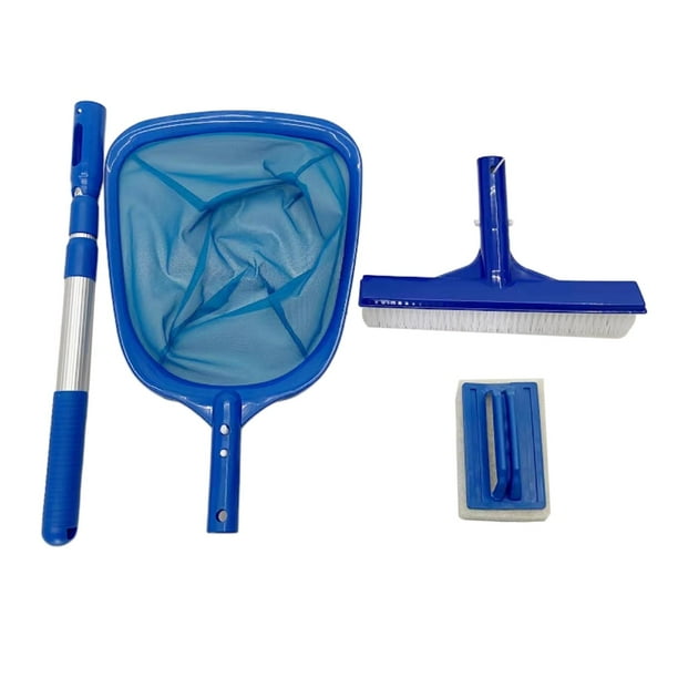 de limpieza de piscinas, cepillo de limpieza, red de hojas de piscina, cepillo de esponja, herramientas de limpieza de acuarios para de