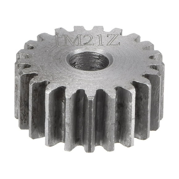 Unique Bargains Straight Spur Gear 12mm Inner Aperture 21T 1 Module 45# Steel Motor Gear