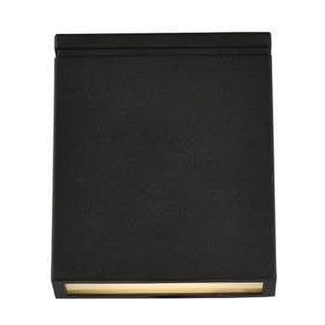 Living District Raine Modern Integrated LED Wall Sconce Black 4.75 in