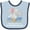 Blue and Navy, variant on Inktastic My Titi Loves Me to the Moon and Back Elephant Family Boys or Girls Baby Bib