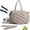 Camel, variant on Women’s Tennis Tote Bag – 3-in-1 Crossbody Tennis Bag for 2 Rackets w/ Shoe Compartment & Wet Bag, Gym & Pickleball
