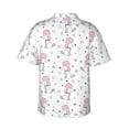 thumbnail image 3 of Balery Cute Poodle Dog Print Men's Hawaiian Shirts Short Sleeve Beach Shirt Relaxed Fit Vacation Button Down Shirts-Large, 3 of 9