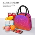 thumbnail image 6 of Haiem Holiday Shiny Printed Lunch Bag Women, Lunch Box Lunch Bag for Women, Small Leakproof Cute Lunch Tote Large Capacity Reusable Insulated Cooler Lunch Container, 6 of 6