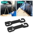 thumbnail image 2 of Flexible Car Seat Back Hook Headrest Hooks 2 Pack Strong Backseat Coats Purses Headrest Hanger Storage Handb, 2 of 8
