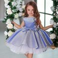 thumbnail image 2 of Odeerbi Clearance Girls Baby Long Skirt Solid Princess Bowknot Performance Dress Skirt Dress, 2 of 9