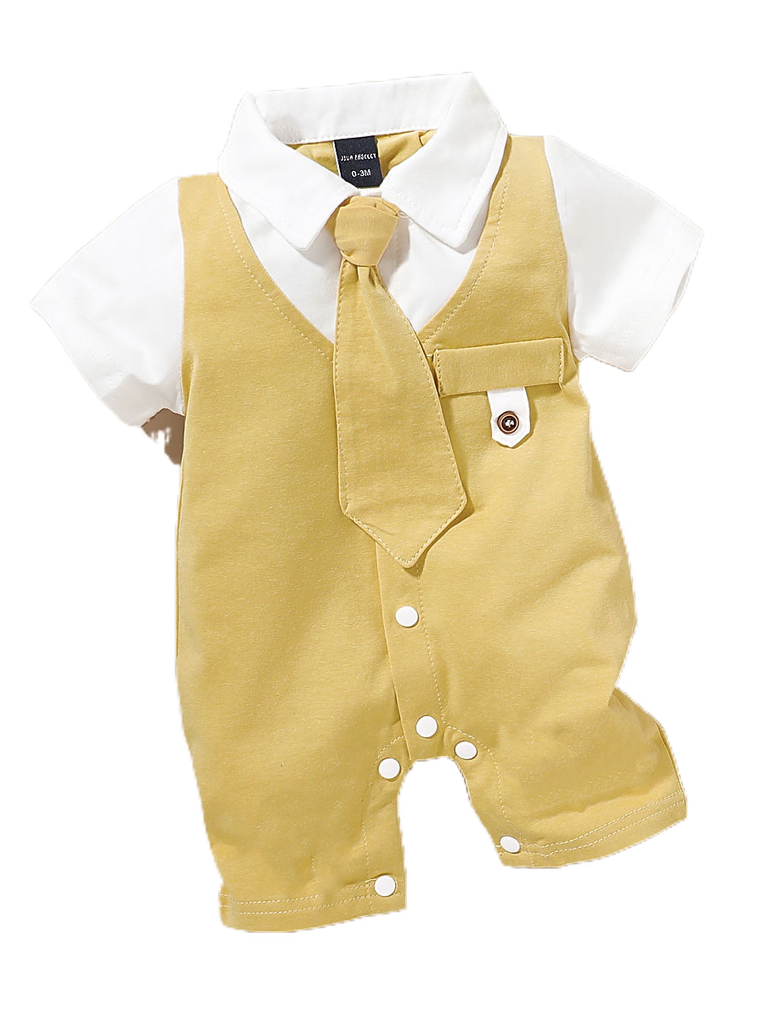 AvoDovA Newborn Kids Baby Boys Outfits Sets Short Sleeve Jumpsuit