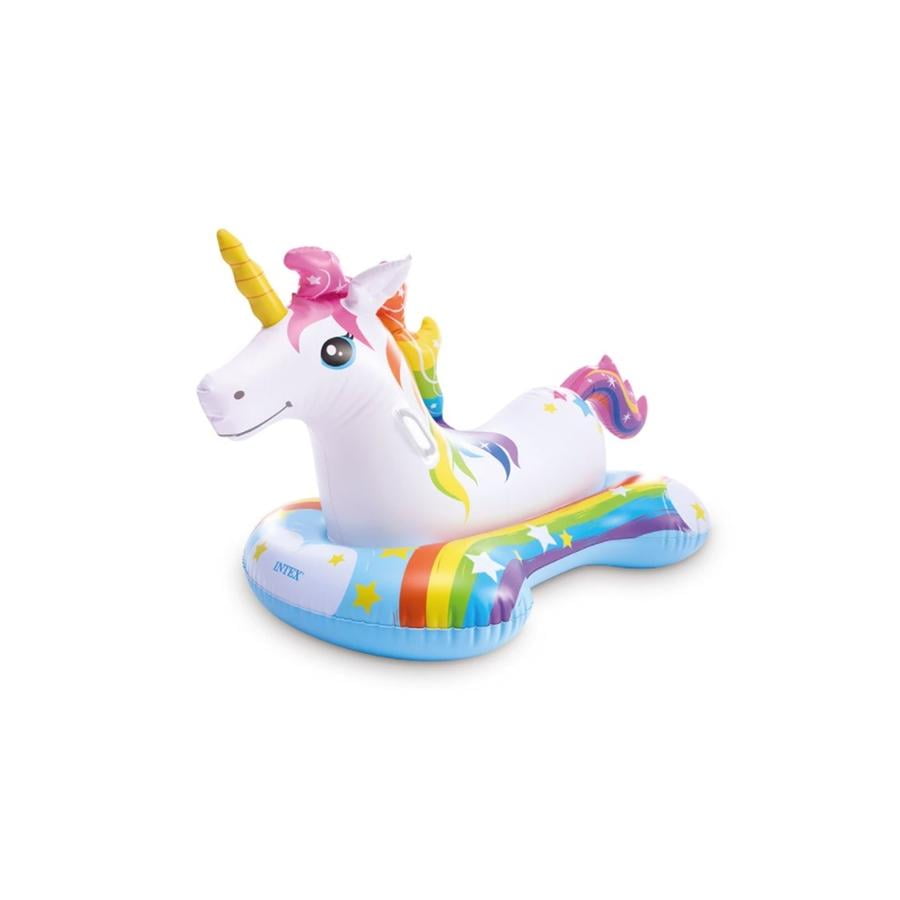 Intex Inflatable Riding Unicorn for Pool, Rainbow