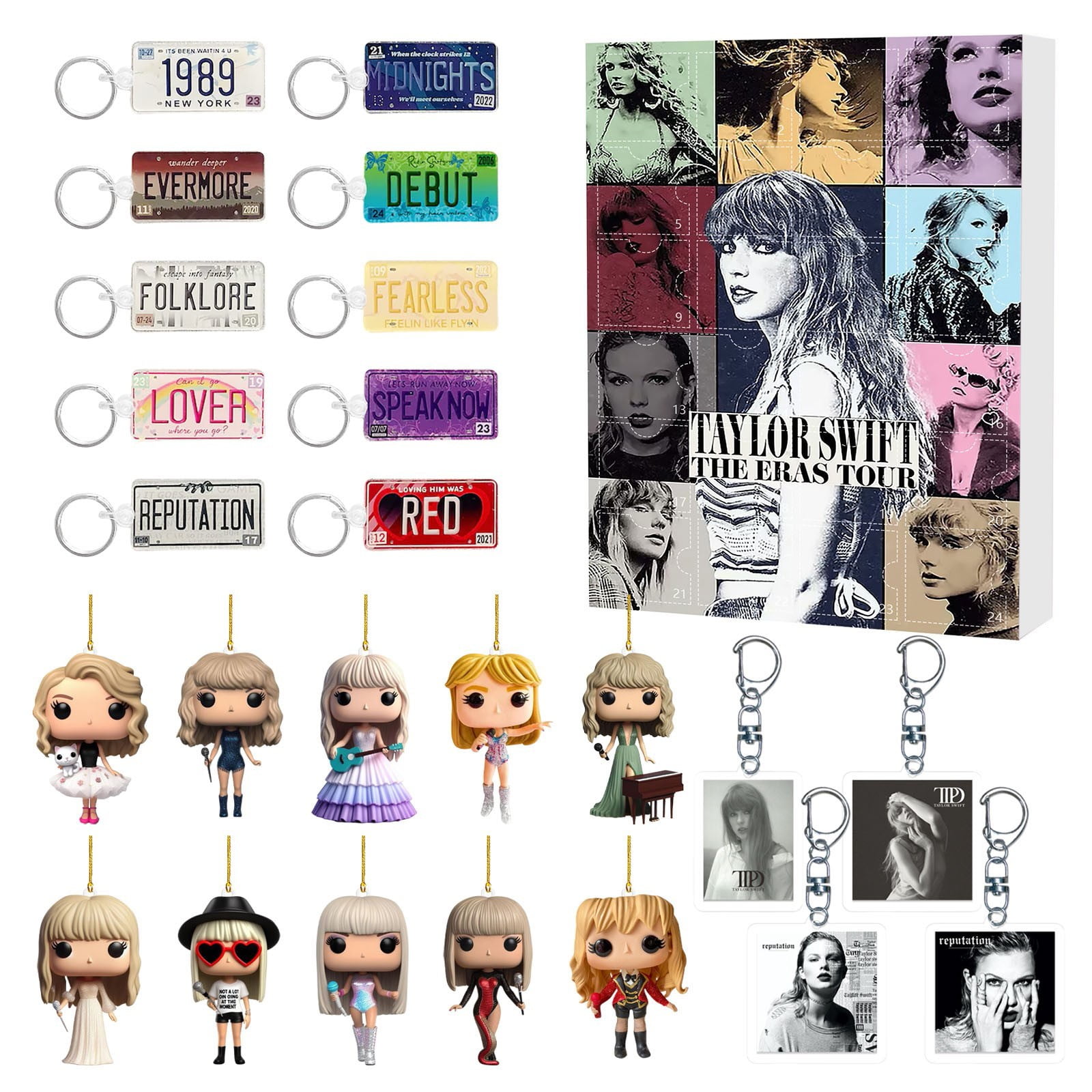 Advent Décoration de Compte à Rebours 24 Pcs Décoration Acrylique