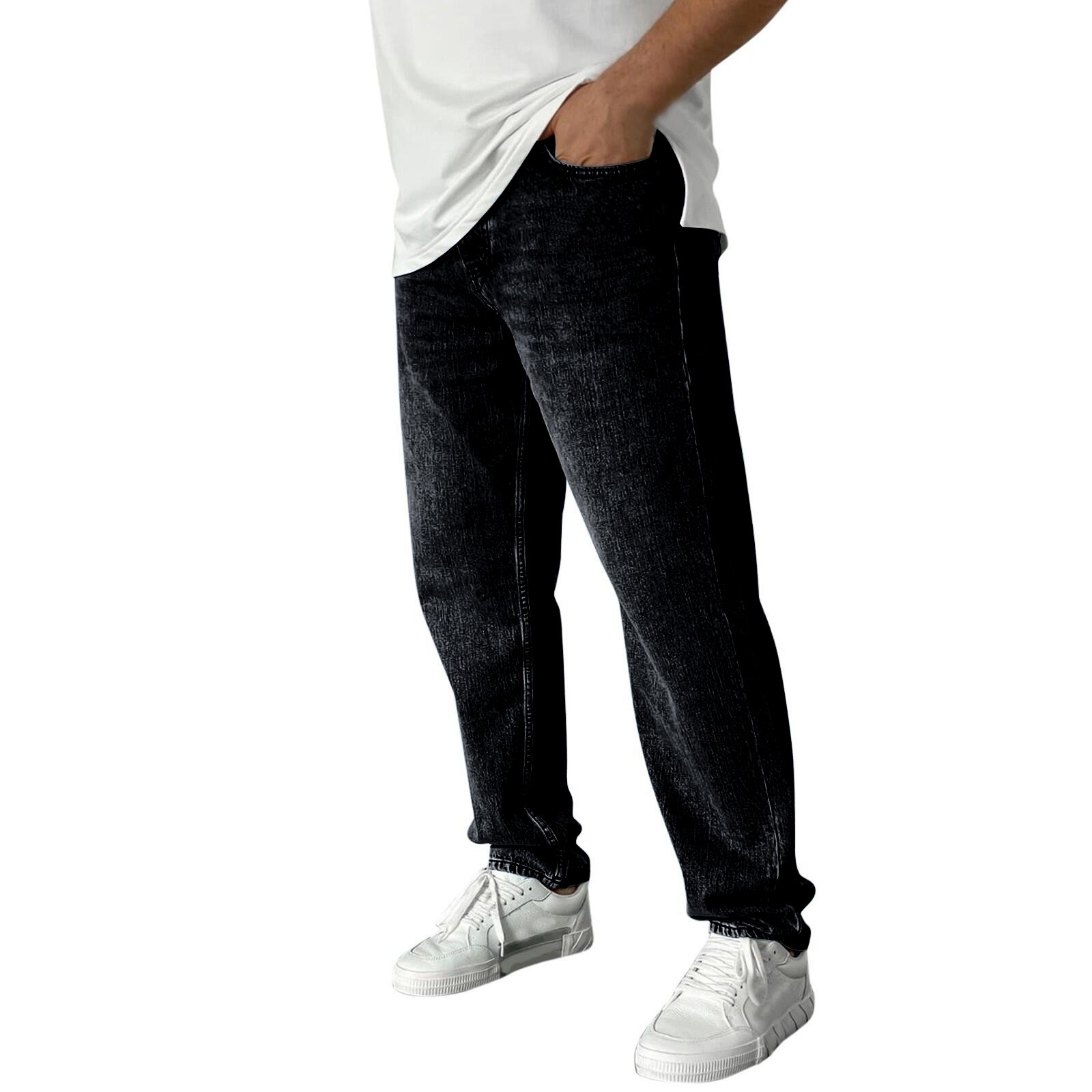 Men's Stretch Jeans Jeans For Men Baggy Straight Leg Fashion Comfort