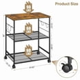 thumbnail image 3 of Carro de Cocina con Ruedas ThreeHio 60x40x76 cm, 3 Niveles, 3 of 8