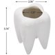thumbnail image 4 of black Soporte para cepillo de dientes con forma de diente, maceta de cerámica blanca para flores, diseño moderno, Mini regalo de escritorio, 1 Uds., 4 of 5