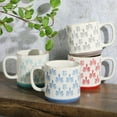 thumbnail image 2 of Gibson Home Palmridge 15 oz 4-Pack Stackable Stoneware Mugs, 2 of 5
