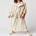 thumbnail image 3 of Veste d'Automne pour Adolescente à Manches Longues Couleur Unie pour Femmes, 3 of 5