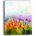 thumbnail image 2 of Abstract Cosmos of Colorful Flowers - Large Flower Canvas Wall Art, 2 of 3