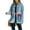 B1-blue, variant on Western Jean Jacket for Womens Aztec Ethnic Denim Jacket Distressed Lapel Long Sleeve Button Down Shacket Coat
