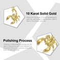 thumbnail image 2 of Gold Scorpion Charm Pendant - 10 Karat Gold - Scorpion Jewelry - Scorpio Zodiac Jewelry, 2 of 6