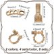 thumbnail image 3 of 8 juegos de cierres ajustables para pulseras de supervivencia con pasador de rosca de aleación en 2 colores. Cierre de grillete de anclaje metálico. Cierres de clip para grillete en forma de D., 3 of 6