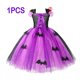 thumbnail image 3 of Disfraz de bruja de Halloween para niñas, Cosplay de bruja malvada, Purim, fiesta de carnaval, Navidad, vestido de tutú para niños pequeños, vestido de Graduación, 3 of 5