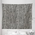 thumbnail image 1 of Black and White Tapestry, Rich Etnic Ornament with Motifs Zentangle Vintage, Fabric Wall Hanging Decor for Bedroom Living Room Dorm, 5 Sizes, Black White, by Ambesonne, 1 of 1