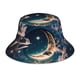thumbnail image 1 of Fotbe Artistic Starry Sky Moon Book Sombrero Tipo Pescador con Estampado – Sombrero de Sol de Algodón de Moda para Playa, Golf, Pesca, 1 of 6