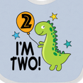 thumbnail image 4 of Inktastic 2nd Birthday Dinosaur 2 Year Old Boy Boys or Girls Baby Bib, 4 of 4