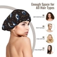 thumbnail image 6 of starry sky evil eye Silk Bonnet for Sleeping Women Men, Adjustable Elastic Satin Bonnet Bonnet for Sleeping, Soft Similar Silk Curly Cuteness Hair Bonnet for Sleeping, 6 of 7