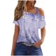 thumbnail image 2 of Fiudx Ofertas Flash Artículos En Oferta Camiseta Tipo Blusa con Hombros Descubiertos y Manga Corta Informal para Mujer a La Moda, 2 of 5