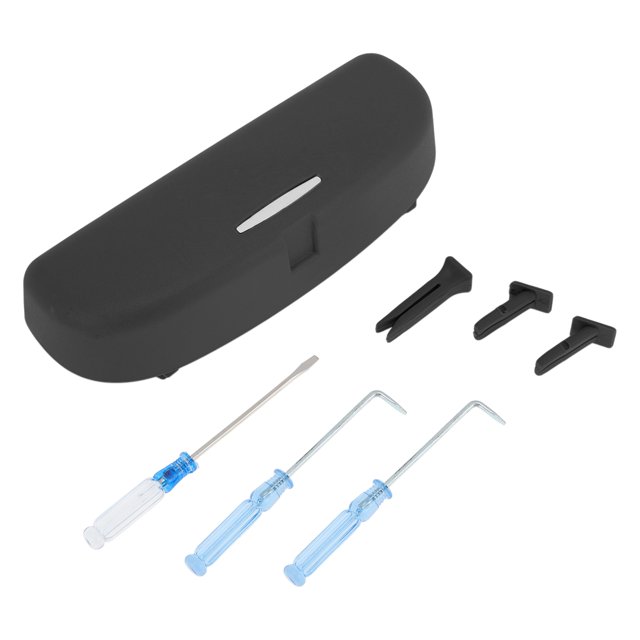 Estuche para gafas de sol Unique Bargains para Volkswagen Golf 2013-2019, soporte para gafas, caja de almacenamiento de plástico negra, 1 juego