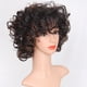 thumbnail image 5 of Pelucas con flequillo para mujer, peluca ondulada suelta, peluca de moda para mujer, cabello sintético marrón, pelucas cortas, peluca de cabello, pelucas de moda, 5 of 5
