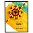 thumbnail image 2 of M&T Displays Portable Snap Frame, Poster Size, 1" Profile with White Backing and Anti-Glare PET Cover (30x40, Black), 2 of 8