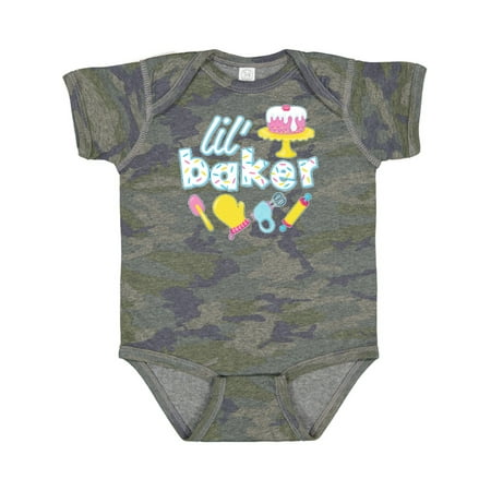 

Inktastic Lil Baker Icing and Cake Gift Baby Boy or Baby Girl Bodysuit