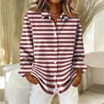 thumbnail image 2 of Oversized Shirts for Women Long Sleeve Plaid Button Down Shirts Lightweight Dressy Casual Tops Holiday Blouses Light pink 2XL, 2 of 5