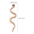 thumbnail image 2 of FRCOLOR 1 Pair Dangle Snake Earrings Golden Alloy Earrings For Women Daily Shopping Travel Party, 2 of 8