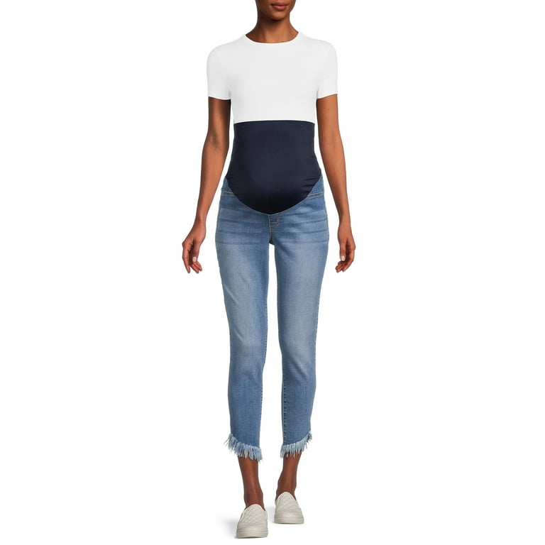 Sofia Jeans by Sofia Vergara Women's Maternity Rosa Curvy Jeans with Full  Belly Band