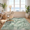 thumbnail image 3 of Design&I 8'x10' Washable Area Rug Dinosaur Understated Dino Stem Asymmetrical Covering Decorations for Dining Room, Large Office, Lounge, Snag-Free, 3 of 7
