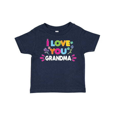 

Inktastic I Love You Grandma with Flowers Gift Toddler Toddler Girl T-Shirt