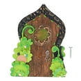 thumbnail image 2 of Porte de Fée en Résine, Accessoires de Jardin de Fées, Porte de Jardin de Fées Miniature avec Vis, Déco de Jardin de Fées pour Mur Extérieur en Forme de Souche d'Arbre, 2 of 7