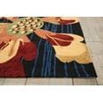 thumbnail image 4 of Nourison South Beach Indoor/Outdoor Traditional Floral Black 8' x 10'6" Area Rug, (8' x 11'), 4 of 7