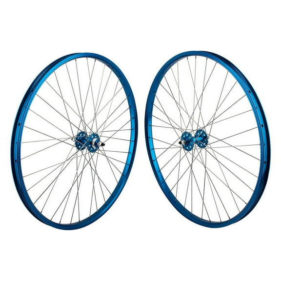Se Bikes J24SG Wheelset 29in B/O 3/8inx100-110mm FW Rim Brake Clincher Blue