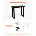 thumbnail image 6 of KFFKFF 36-inch Console Table, Modern Wooden Desk for Behind the Couch, Rectangular Entryway Table, Slim Sofa Table for Hallway, Bedroom, Living Room, or Foyer, Simple Assembly, Black, 6 of 9