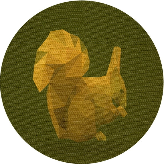 Ahgly Company Machine Washable Indoor Round Transitional Chocolate Brown Area Rugs, 4' Round