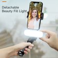 thumbnail image 3 of 27.5-Inch Multi-function Selfie Stick Desktop Tripod Gimbal Stabilizer with Telescoping Rod 6 Sections Anti-Shaking with Phone Clip Detachable Beauty Fill Light & Remote Control Compatible with, 3 of 9