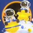 thumbnail image 4 of 1008pcs Mini Building Blocks Building Kits, Astronaut Space Toys With Led Lighting Kit Gifts, 4 of 5