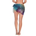 thumbnail image 3 of joogoo Marble Golden and Blue Women's Beach Sarong Bathing Suit Wrap Swimwear Cover Ups M, 3 of 7