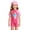 Z8-Light Pink, variant on Swimsuit for Girls One Piece 2t Regular Fit Floral Print Quick-Drying Upf 50 Protection Cutout Ruched Bathing Suits Tie Adjustable Straps Girls' Swimwear 9-16y