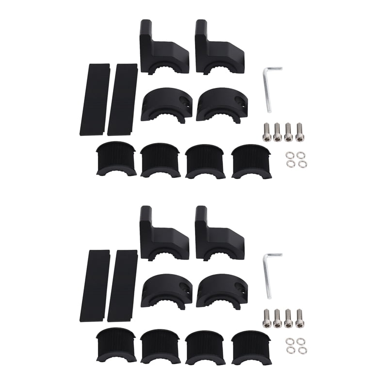 4Pcs Roof Bars LED Light Bracket Roll Bar Tube Clamp for Roll Cage Bar