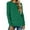 Green, variant on EDFBUYKRS Womens Tops Long Sleeve Crew Neck Tops for Women Casual Lightweight Solid Color Shirts Knit Basic Blouses Xl
