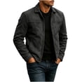 thumbnail image 5 of USNSM Mens Classic Leather Jackets Long Sleeve Turndown Collar Outwear Full Zip Motorcycle Vintage Racing Jacket Coat Black XXL, 5 of 8