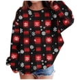 thumbnail image 2 of ersvoioy Kids Christmas Pullover Long Sleeve Crewneck Sweatshirt Xmas Tree Print Top Girls Cute Holiday Size 1-13 Years, 2 of 5