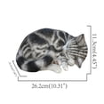thumbnail image 5 of Figurine Hi-Line Gift Ltd., gato dormido, poliresina, 26 x 20 x 11 cm, 5 of 5